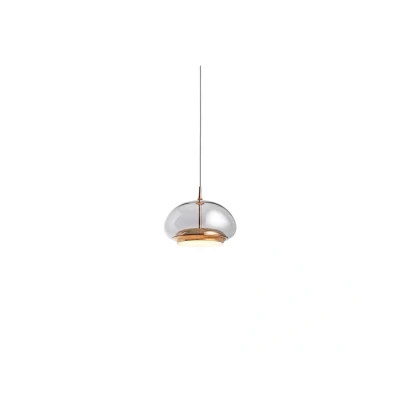 Immagine di LOOM DESIGN Lampada a sospensione LED Avalon oro rosa/grigio Ø 20 cm