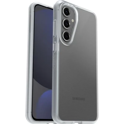 Immagine di OtterBox cover per Samsung Galaxy S24 FE Sleek, resistente a shock e cadute fino, ultrasottile, testata norme MIL STD 810G, Trasparente, Senza Retail Package