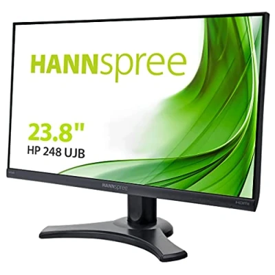 Immagine di Hannspree Monitor 24 HP248UJB 16:9 4MS VGA HDMI DISPLAYPORT USB VESA Pivot Full HD Negro