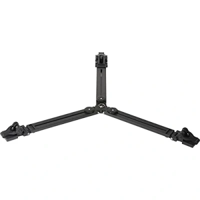 Immagine di Manfrotto 165MV Base a Stella per Treppiede Video con Doppio Puntale, in Alluminio, Nero