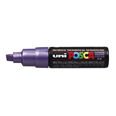 Immagine di POSCA Uni BALL Pennarello a punta larga smussata PC8K, 8 mm, colore: Viola