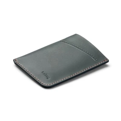 Immagine di Bellroy Card Sleeve (porta carte in pelle pregiata o portafoglio minimalista, può ospitare da 2 a 8 biglietti visita, spazio per banconote piegate) Everglade