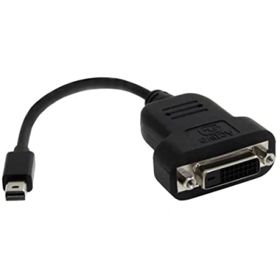 Immagine di StarTech.com Adattatore da Mini DisplayPort a DVI Single Link 1080p, Convertitore Attivo D, Dongle mDP o Thunderbolt 1/2 Mac/PC per Monitor e Display, (MDP2DVIS)