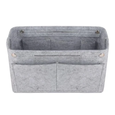 Immagine di NOTAG Donne Borsa Organizzatore Feltro,Travel Insert Tidy Borsetta In (Grigio, S)