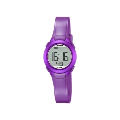 Immagine di Calypso Orologio digitale unisex, display LCD e cinturino in plastica viola, K5677/2