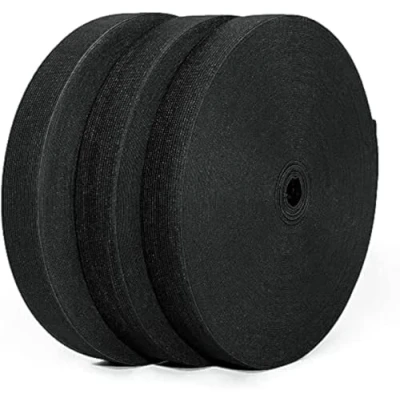 Immagine di 25 Metri Elastico per Cucito, Nastro Merceria, Elastici Sartoria, Tessuti, Elastico, (Nero 25Mx20mm)