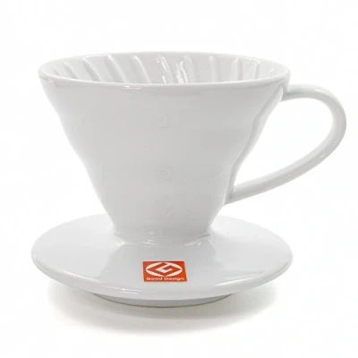 Immagine di HARIO V60 dripper 02 Bianco Trasparente VD 02W (Giappone Import/Il Pacchetto e Il Manuale Sono Scritte i