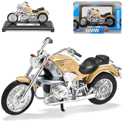 Immagine di Welly B*M*W R1200c R 1200c R1200 C Beige 1/18 modellino di moto Modello