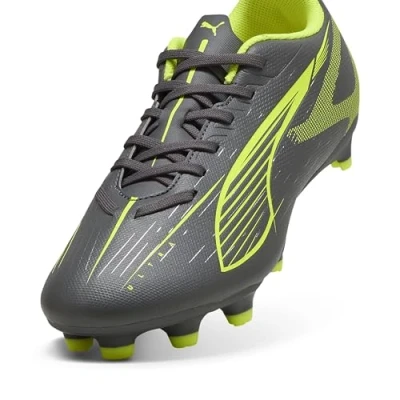 Immagine di Puma Ultra 5 PLAY Scarpe da calcetto con tacchetti, Donna, Taglia: 42.5, Matte aged silver/yellow alert Sintetico