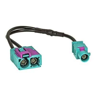 Immagine di tomzz Audio 1503 017 Doppia Fakra (F) femmina adattatore antenna su spina (M) compatibile con Audi VW RCD RNS