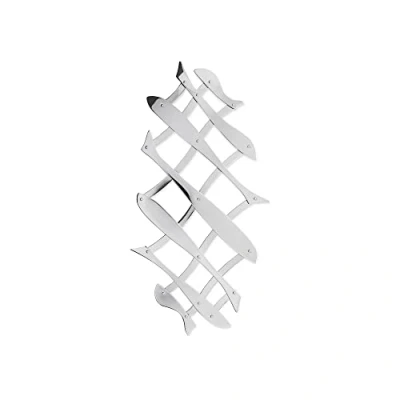 Immagine di Alessi DUL03 Pescher Sottopentola Estensibile di Design in Acciaio Lucido
