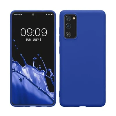 Immagine di kwmobile Custodia Compatibile con Samsung Galaxy S20 FE Cover Back Case per Smartphone in Silicone TPU Protezione Gommata blu baltico