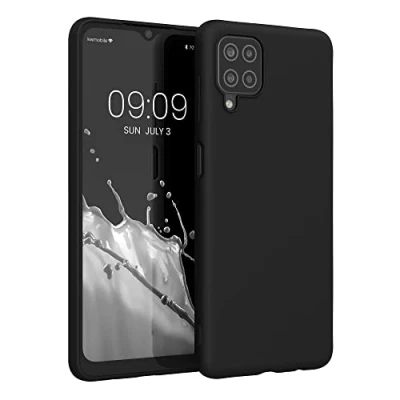 Immagine di kwmobile Custodia Compatibile con Samsung Galaxy A12 Cover Back Case per Smartphone in Silicone TPU Protezione Gommata nero matt