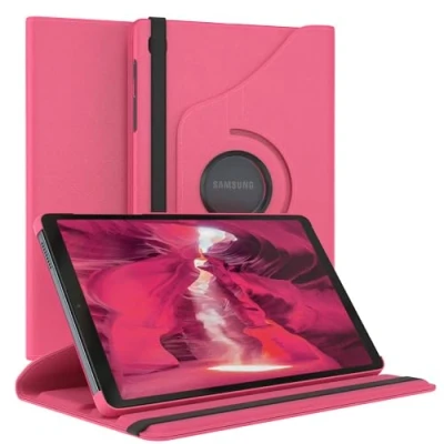 Immagine di EAZY Case Custodia per tablet Samsung Galaxy Tab A7 Lite Cover protettiva 8 pollici Smart Rotation stare in piedi Flip 360 girevole con funzione di supporto, similpelle Rosa