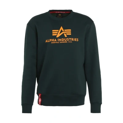 Immagine di Alpha Industries Basic Felpa, Uomo, Taglia: Small, Dark petrol