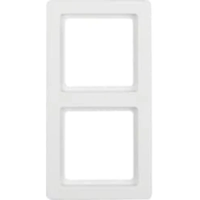 Immagine di Hager q.1 Cornice 2 moduli bianco polare