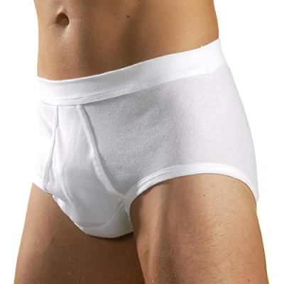 Immagine di HERMKO 3240, slip da uomo, confezione 3, con apertura ed elastico morbido Mix S/M/O M