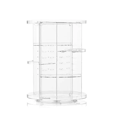 Immagine di InnovaGoods® Organizzatore di trucco rotante Rolkup, pratico, funzionale e resistente, ideale per organizzare prodotti bellezza, rotazione a 360, 7 livelli regolabili, facile da montare pulire.