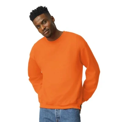 Immagine di Gildan Felpa Girocollo in Pile Style G18000 Maglia di Tuta, Safety Orange (Confezione da 1), M Uomo
