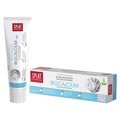 Immagine di SPLAT PROFESSIONAL Biocalcium Dentifricio per uno smalto più forte proteggere dai disturbi gengivali e pulire la placca senza fluoro confezione da 100 ml