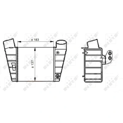 Immagine di NRF 30544 Intercooler SEAT: Leon I Hatchback, AUDI: A3 Hatchback