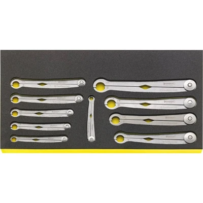 Immagine di Stahlwille 96830130 TCS WT 240/10 Kit chiavi poligonali a cricchetto