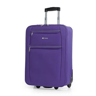 Immagine di ITACA Valigia 55x40x20 Trolley Bagaglio a Mano. Valigie e per i Tuoi Viaggi in Cabina. Materiale EVA Polyester Resistente Super Leggero T71950B, Viola