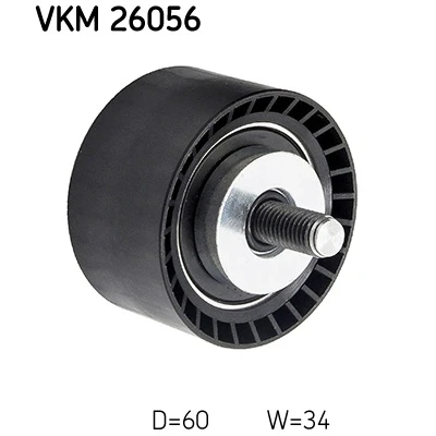 Immagine di SKF VKM 26056 Galoppino/Guidacinghia, Cinghia dentata VOLVO: V40 Hatchback, XC70 II Station Wagon, V70 3