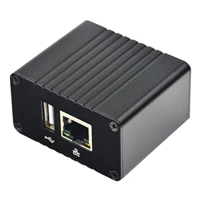 Immagine di Iegefirm Per scheda di sviluppo NanoPi NEO + torce raffreddamento kit alloggiamento in metallo Allwinner H3 Core 512 MB RAM Openwrt/LED macchina