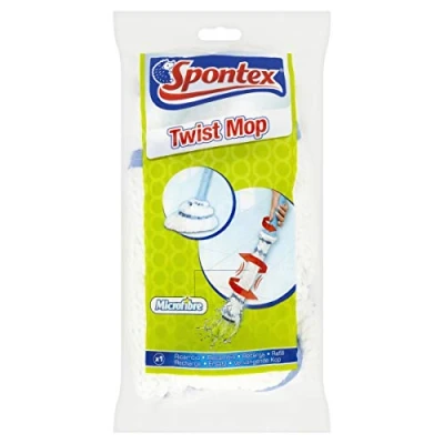 Immagine di SPONTEX ricarica Twist Mop frange in microfibra per scopa a 1