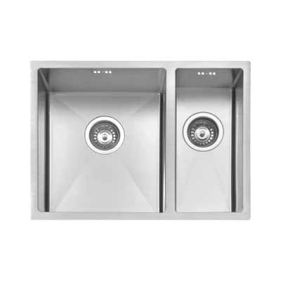 Immagine di JASSFERRY Lavello da cucina in Acciaio Inox Spazzolato, Sottomontante Lavandino, con set di rifiuti, una vasca e mezzo