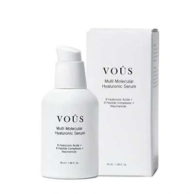 Immagine di Siero ialuronico 8 volte con Argireline, Matrixyl 50 ml + niacinamide peptidi Anti invecchiamento cura idratante vegana, pulita e naturale di VOÛS skincare