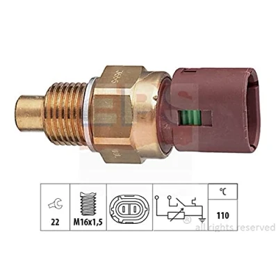 Immagine di EPS 1.830.555 Sensore Temperatura Refrigerante Made in Italy OE Equivalent marrone