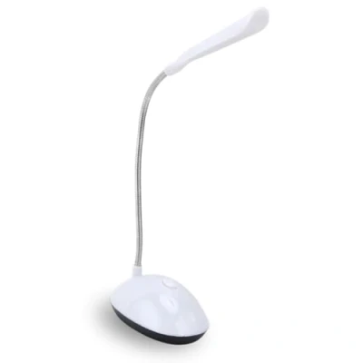 Immagine di Parence. Lampada da scrivania a LED con braccio orientabile funzionamento batteria luce ideale per studenti, letto e ufficio