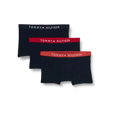 Immagine di Tommy Hilfiger Trunk 3 PACK Culotte, Uomo, Taglia: Small, Terra red/red/desert sky