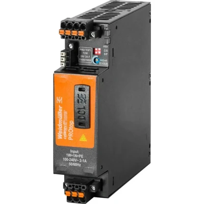 Immagine di Weidmüller PRO TOP1 72W 24V 3A F Alimentatore switching 24 V/DC 3 A 72 W Contenuto 1 pz.