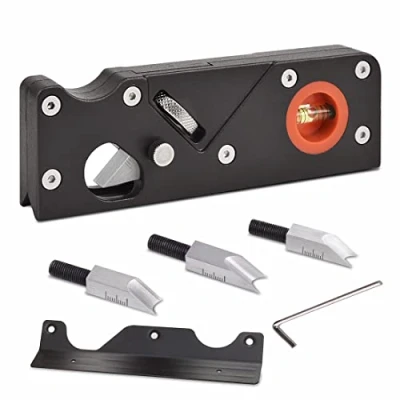 Immagine di Pialla angolare per Legno Set di piallatrici falegnameria pialle angolari Mano Smussatura Adatto Taglio Rapido Bordo del (con 4 coltelli)