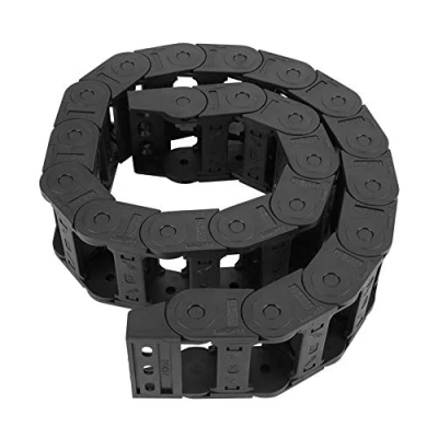 Immagine di Catena Portacavi da 100mm per Macchina CNC Stampante 3D, di Trascinamento in Nylon Nero a Ponte Aperto Entrambi i Lati