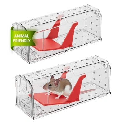 Immagine di Roshield 2 x Trappole friendly per la cattura di TOPI, adatte ad interni ed esterni. Antiparassitari e catturano l’animale vivo. Riutilizzabili, eseguono una veloce altamente sensibile