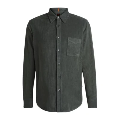 Immagine di BOSS Relegant Camicia, Uomo, Taglia: Large, Open grey