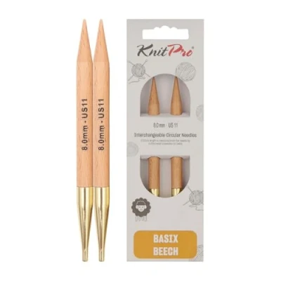 Immagine di KnitPro Basix Birch Intercambiabile 8,00 mm Punte a Maglia Circolare 1 conteggio