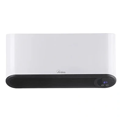 Immagine di ARDES AR4W05P PARETO FLEX Termoventilatore Ceramico da Parete 2000W Waterproof, Bagno Programmabile Timer 12 Ore, Pannello Ceramica Bianco Smart con Magic Display Digitale LED