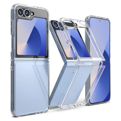 Immagine di Ringke Fusion Compatibile con Cover Samsung Galaxy Z Flip 6, Calza Perfetta Custodia Trasparente e Antiurto Protettiva Robusta Ottima Grip Clear