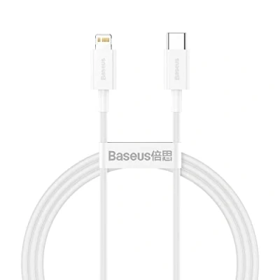 Immagine di Cable Datos Baseus USB C para Lightning 1m Blanco