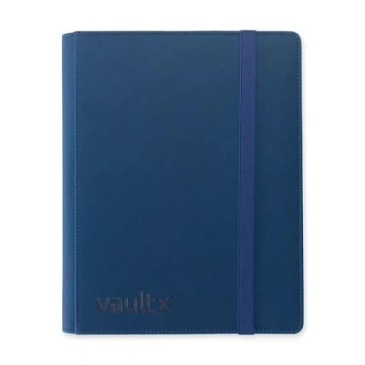Immagine di Vault X Raccoglitore per Carte da Collezione a 9 Tasche, 360 Carte, Materiale Premium Exo Tec Album, 20 Pagine Caricamento Laterale, Giochi di Collezionabili, TCG (Blu)