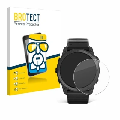 Immagine di brotect Pellicola Protettiva Vetro per Garmin Tactix 7 AMOLED Protezione Schermo [Durezza Estrema 9H, Chiaro]