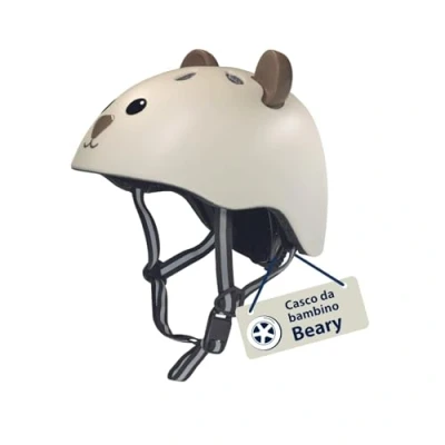 Immagine di HUDORA Casco per bambini Beary comodo XXS/XS sicuro bicicletta con fantasia orsetti di pregio bimbi e bimbe Ideale bici senza pedali/monopattini/bici
