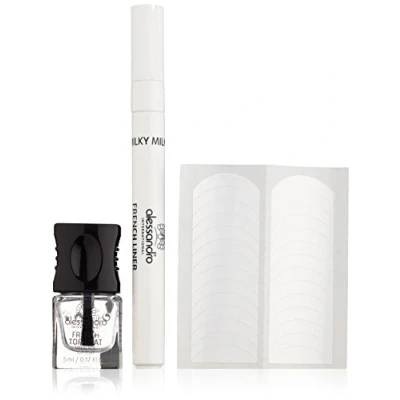 Immagine di Alessandro Effektlack francese Liner Set bianco latte, 9,5 ml, 1er Pack (1 x 10 mL)