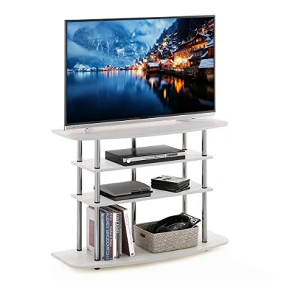 Immagine di Furinno Luder Libreria a 3 Ripiani Aperti, ingegnerizzato, Legno Nero, Livelli 40 cm