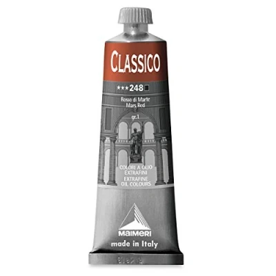 Immagine di MAIMERI CLASSICO 60 ml, Extra feine Künstlerölfarbe, Farbton Marsrot